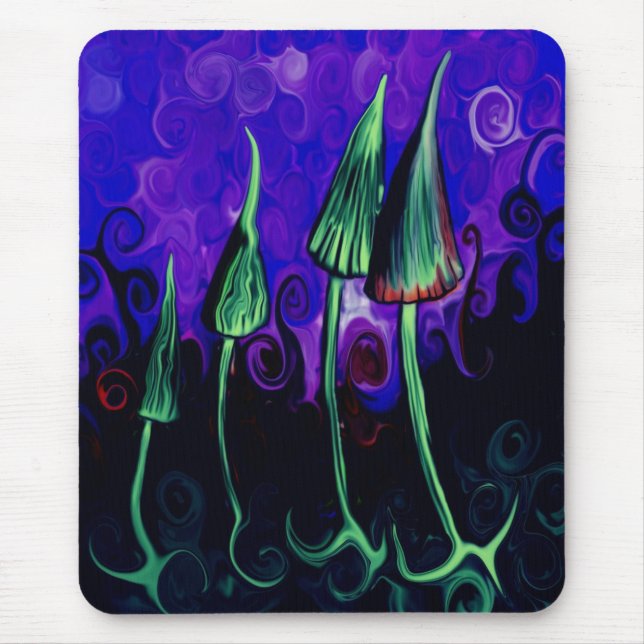 I eat mushrooms - magic mushrooms - mouse pad (Front)