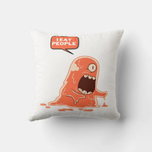 i eat people cushion