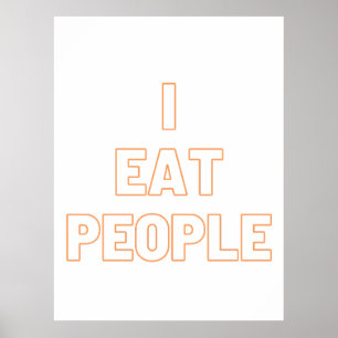 i eat people poster