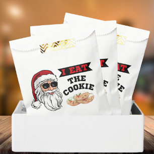 I Eat The Cookie Funny Dirty Joke Santa Christmas Favour Bags