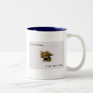 i eat your face Two-Tone coffee mug