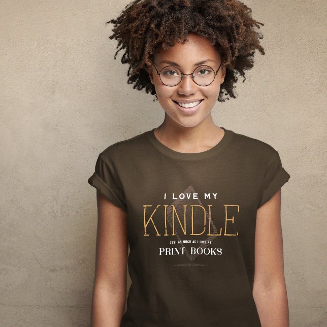 I Emotionally Support Both Kindle and Print Books T-Shirt (Creator Uploaded)