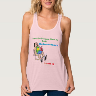 I exercise because I love my body customisable Singlet