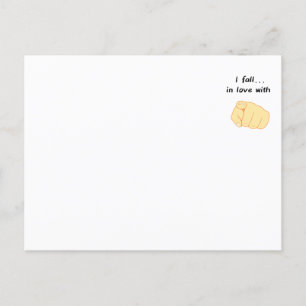 I Fall in Love With You Postcard