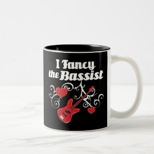 I Fancy The Bassist Two-Tone Coffee Mug