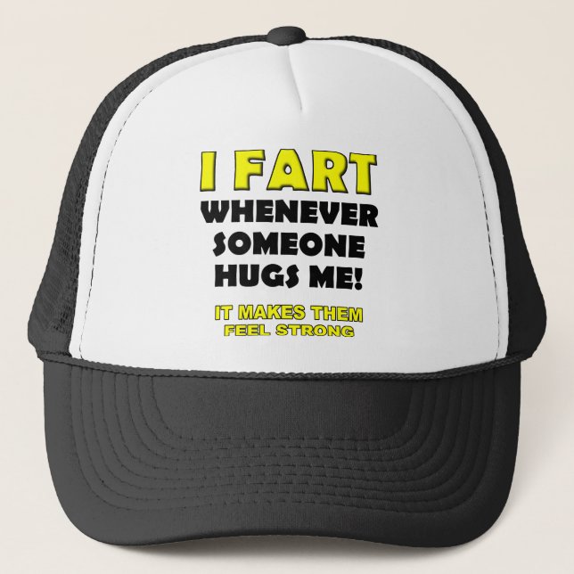 I fart For Hugs Funny Ball Cap Hat (Front)