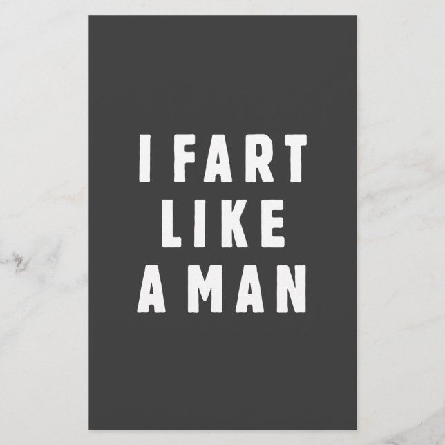 I fart like a man - proud to be loud (Front)