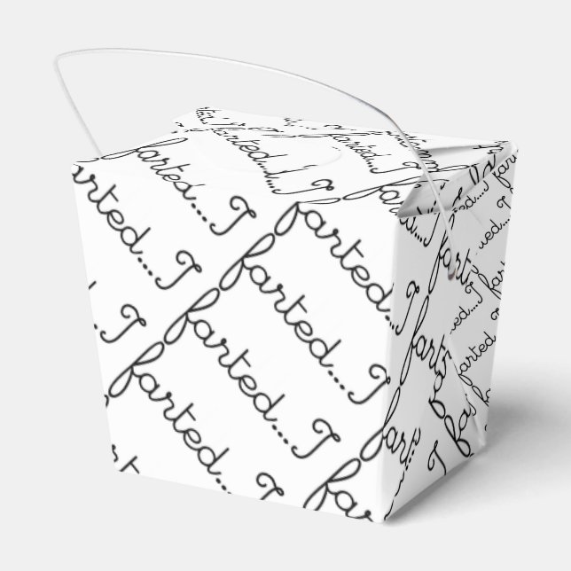 I Farted Fart Farts Farting I Love Farting LOL WTF Favour Box (Back Side)