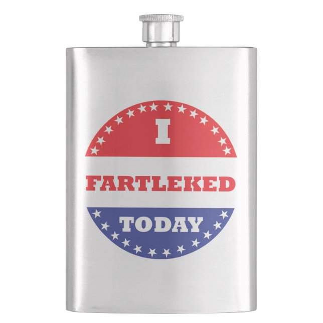 I Fartleked Today Hip Flask (Front)