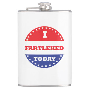 I Fartleked Today Hip Flask