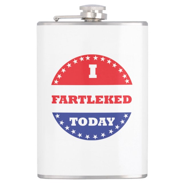 I Fartleked Today Hip Flask (Front)