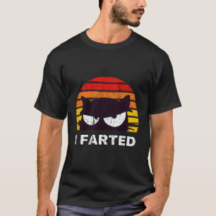 I Fed Sneaky Cat Dad Joke Distressed T-Shirt