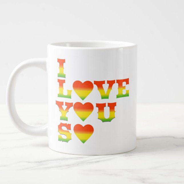 I FEEL LOVE FOR YOU LARGE COFFEE MUG (Left)