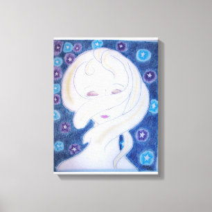 I feel my Universe-stretched canvas print