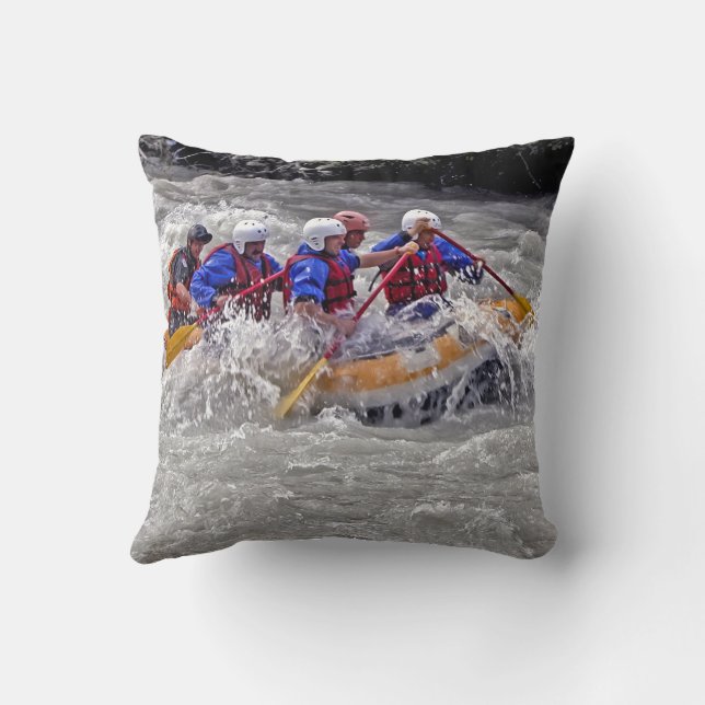 I feel the need, the need for speed. Throw Pillow (Back)