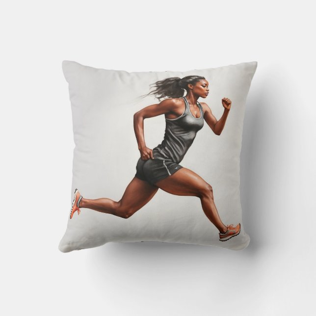 I feel the need, the need for speed. Throw Pillow (Back)