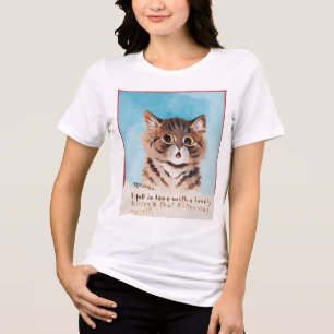 I Fell in Love With a Lovely Kitten (Louis Wain) Tri-Blend Shirt
