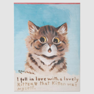 I Fell in Love With a Lovely Kitten (Myself) Tissue Paper