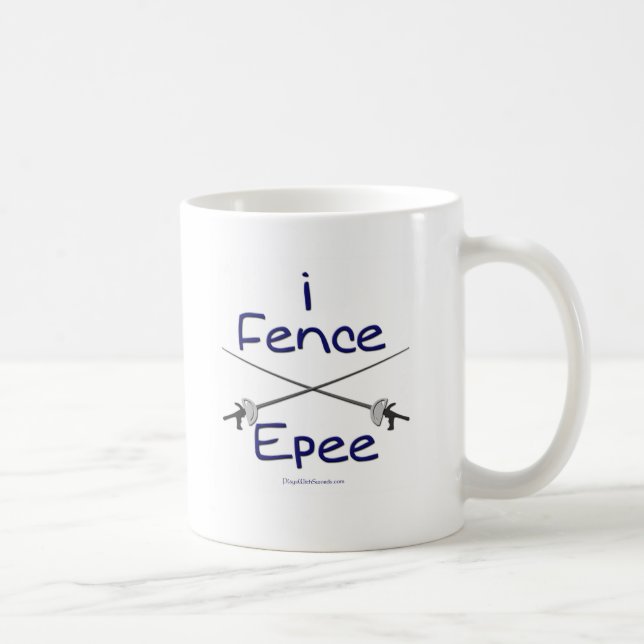 i Fence Epee (pistol grip) BLUE Coffee Mug (Right)