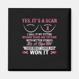 I Fight Breast Cancer N Won Breast Cancer Awarenes Magnet
