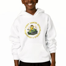 "I FIGHT CANCER WITH BRAVERY & STRENGTH" HOODIE