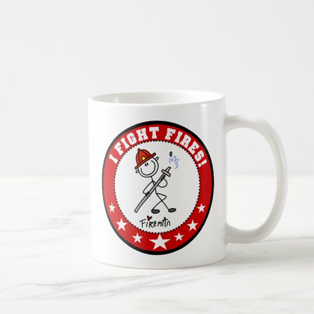I Fight Fires Fireman Mug (Right)