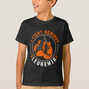 I Fight Leukaemia Awareness Support Boxing Gloves T-Shirt