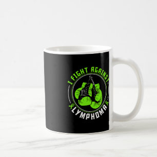 I Fight Lymphoma Awareness Support Boxing Gloves Coffee Mug