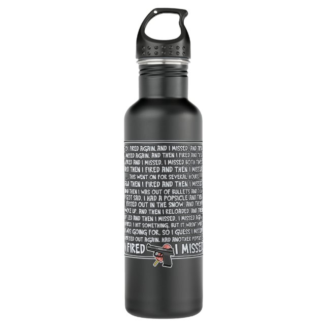 I Fired And Then I Missed - Game Grumps Fandom 710 Ml Water Bottle (Front)
