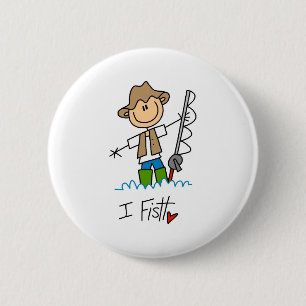 I Fish 6 Cm Round Badge