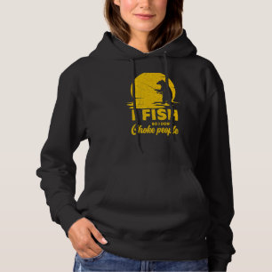 I Fish So I Don't Choke People  Fishing Bear Hoodie