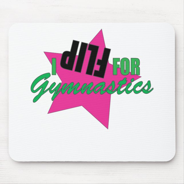 I Flip for Gymnastics Mousepad (Front)