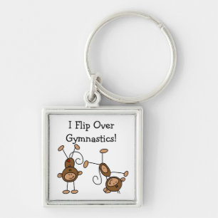 I Flip Over Gymnastics Key Ring