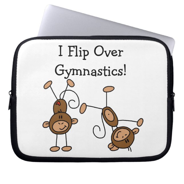 I Flip Over Gymnastics Laptop Sleeve (Front)