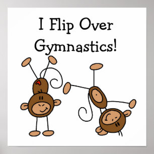 I Flip Over Gymnastics Poster