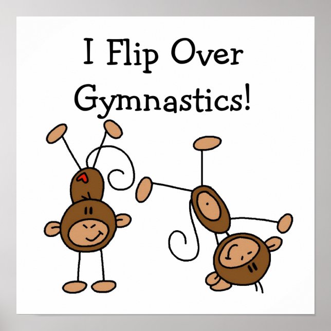 I Flip Over Gymnastics Poster (Front)