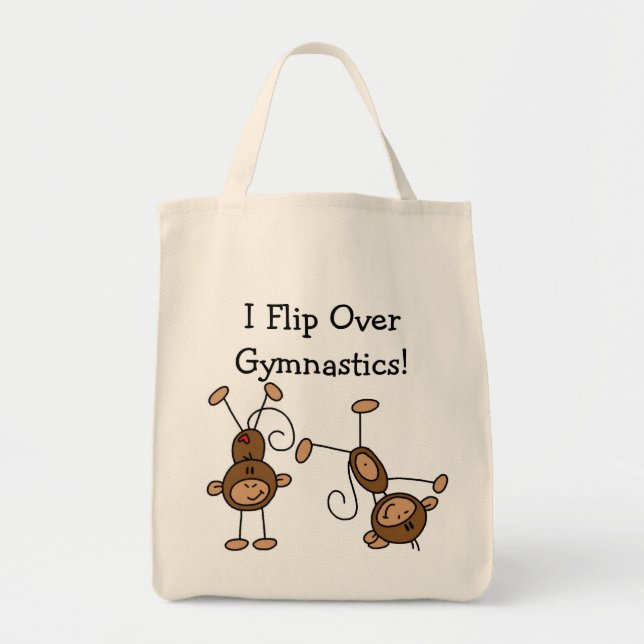 I Flip Over Gymnastics Tote Bag (Front)