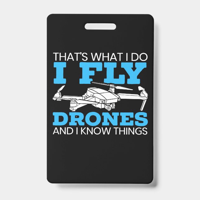 I Fly Drones ID Badge (Front)