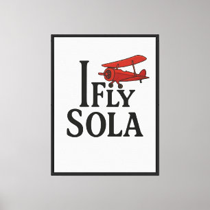 I Fly Sola: Fearless Wings Canvas Print