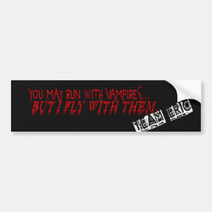 I fly with Vampires Bumper Sticker