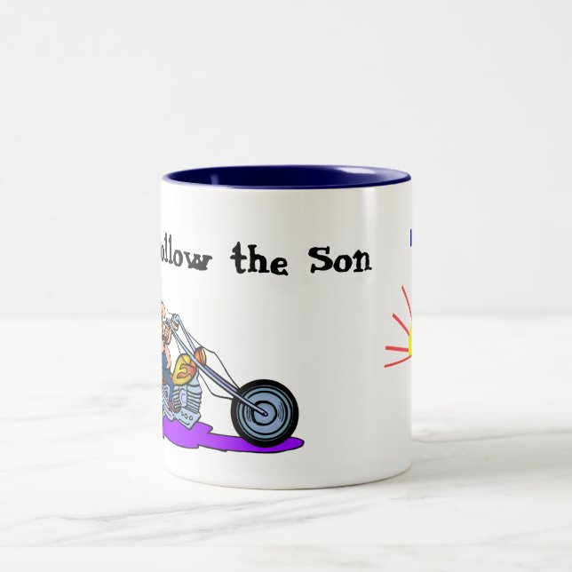I Follow the Son Two-Tone Coffee Mug (Center)