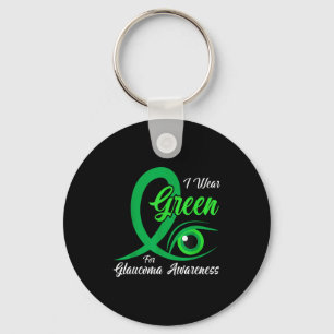 I For Green Glaucoma Awareness Month Optometrist Key Ring