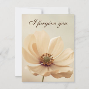 i forgive you flower invitation