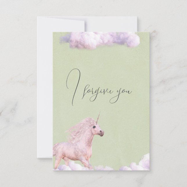 I forgive you Sky Horse Invitation (Front)