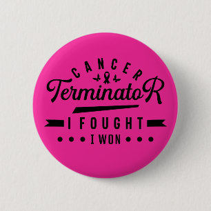 I Fought and I Won T-Shirt 6 Cm Round Badge