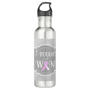 I Fought and Won Breast Cancer Survivor 710 Ml Water Bottle