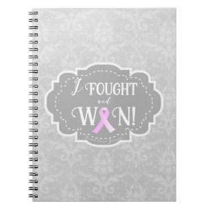 I Fought and Won Breast Cancer Survivor Notebook