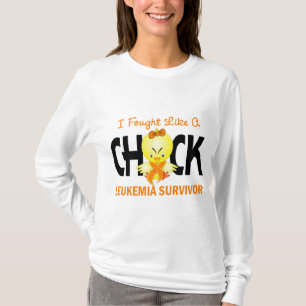 I Fought Like A Chick Leukaemia Survivor T-Shirt