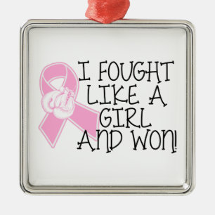 I Fought Like A Girl- BCA Metal Tree Decoration