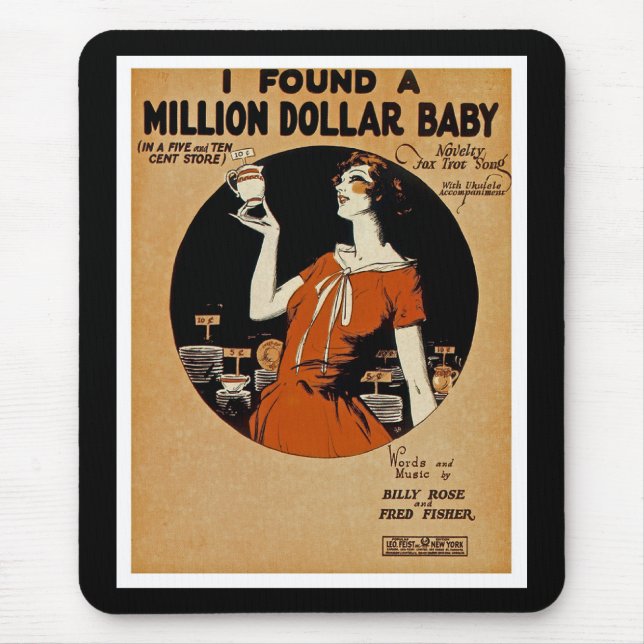 I Found A  Million Dollar Baby Mouse Pad (Front)